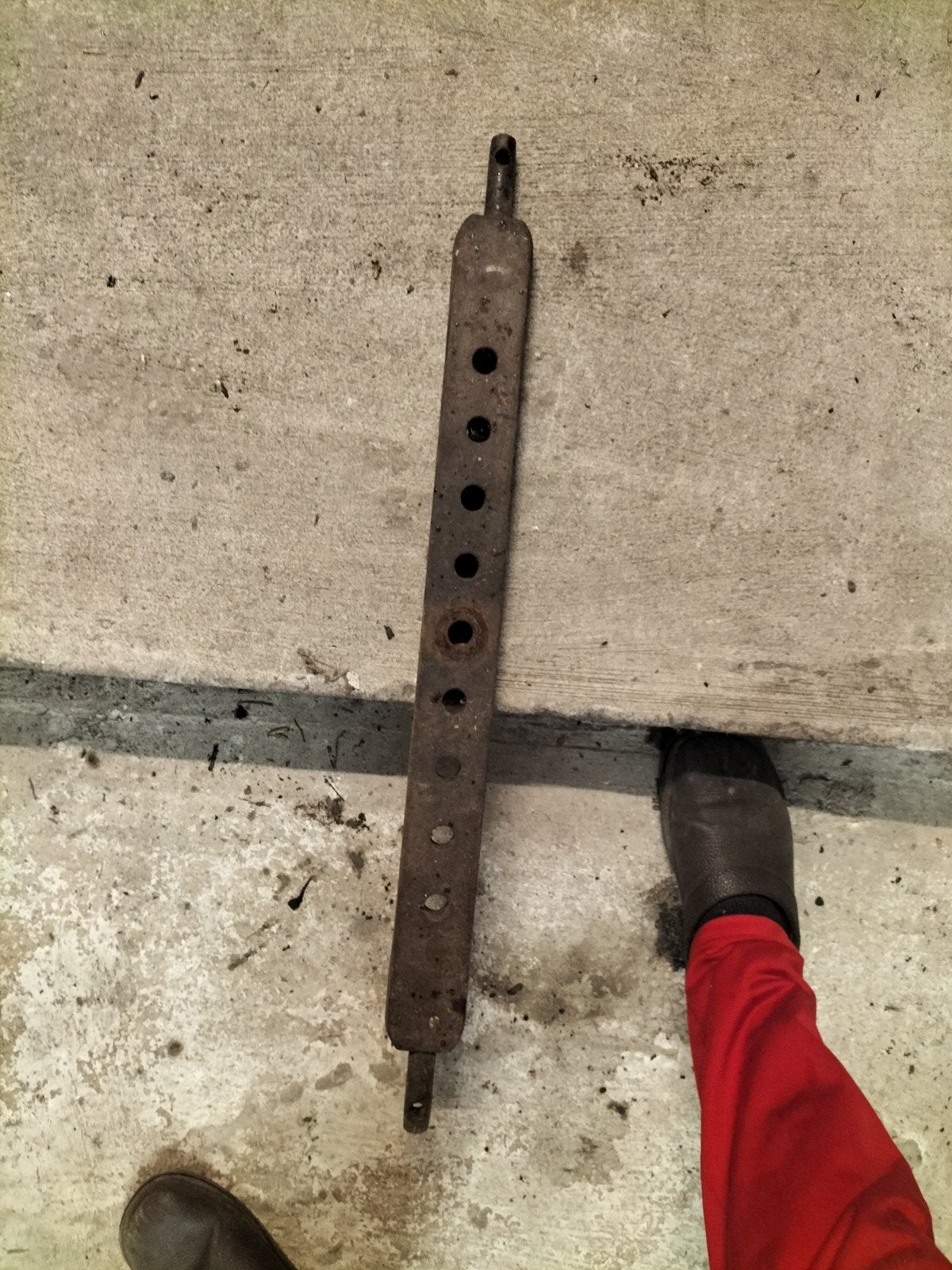 Gatenbalk voor tractor, Ophalen