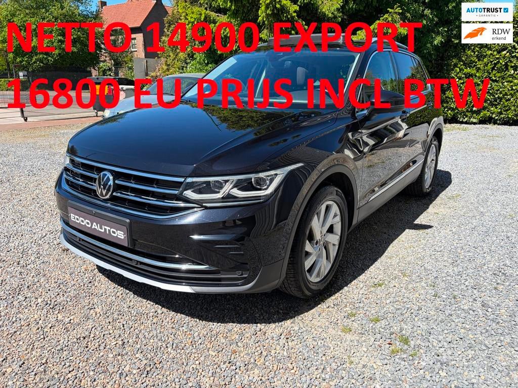 Volkswagen Tiguan 1.5 TSI Elegance Pano- Virtul C. Exportpri, 15 km/l, Zwart, 4 cilinders, 150 pk
