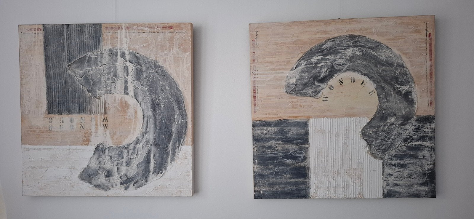 Set schilderijen op canvas 80x80cm, Antiek en Kunst, Kunst | Schilderijen | Abstract, Ophalen