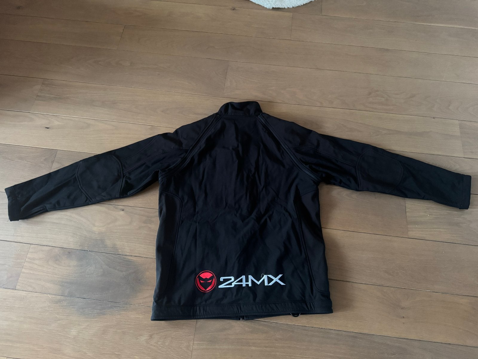 Zwarte 24MX jas, om te vormen tot bodywarmer, Kleding | Dames, Bodywarmers, Ophalen of Verzenden, Zo goed als nieuw, Maat 42/44 (L)