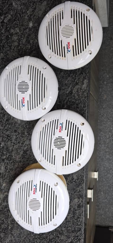 BOSS Marine speakers - 4 stuks, Ophalen, Gebruikt