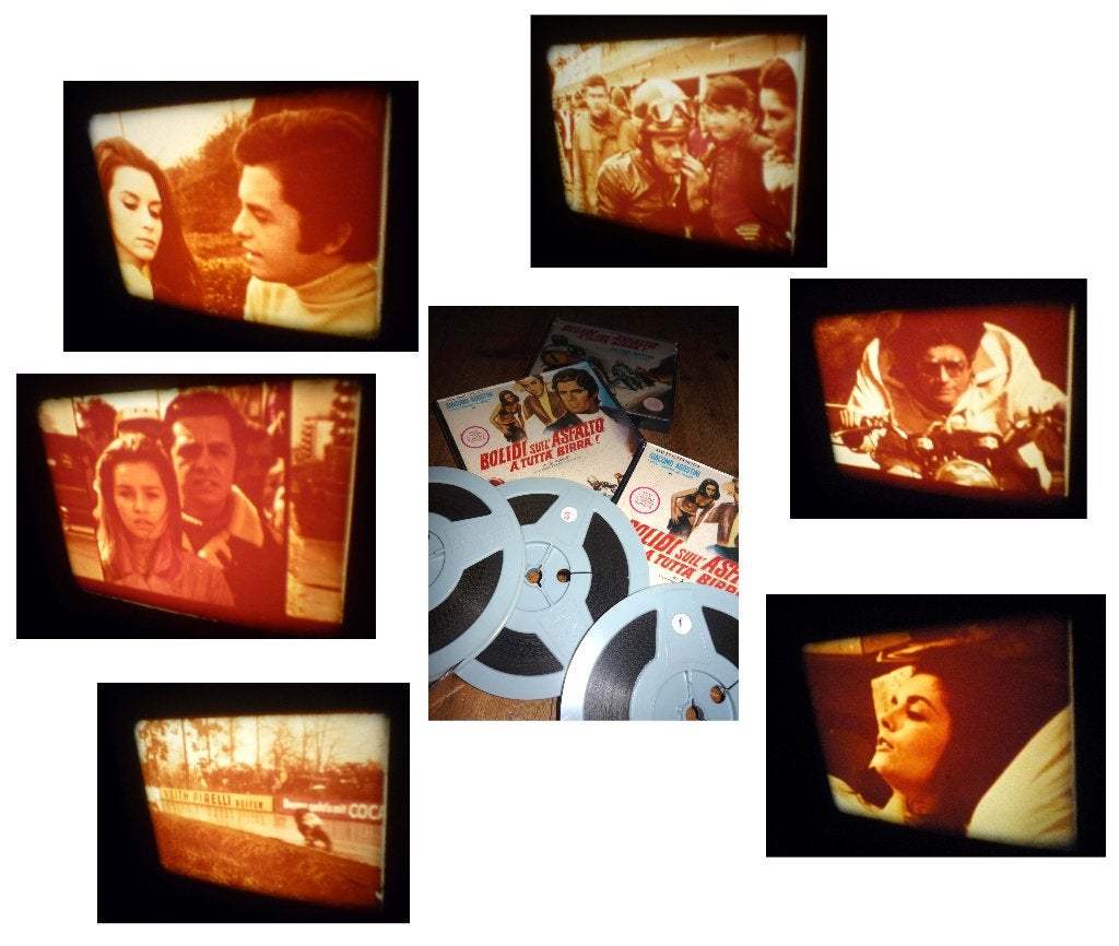 8mm film Giacomo Agostini - Bolidi 4x120mtr rood geluid, Ophalen of Verzenden, 8mm film