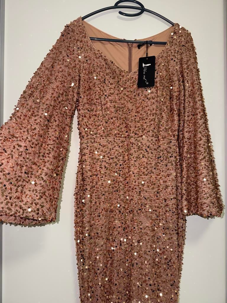 Gala Jurk NIEUW maat S, Kleding | Dames, Gelegenheidskleding, Galajurk, Beige, Nieuw, Ophalen