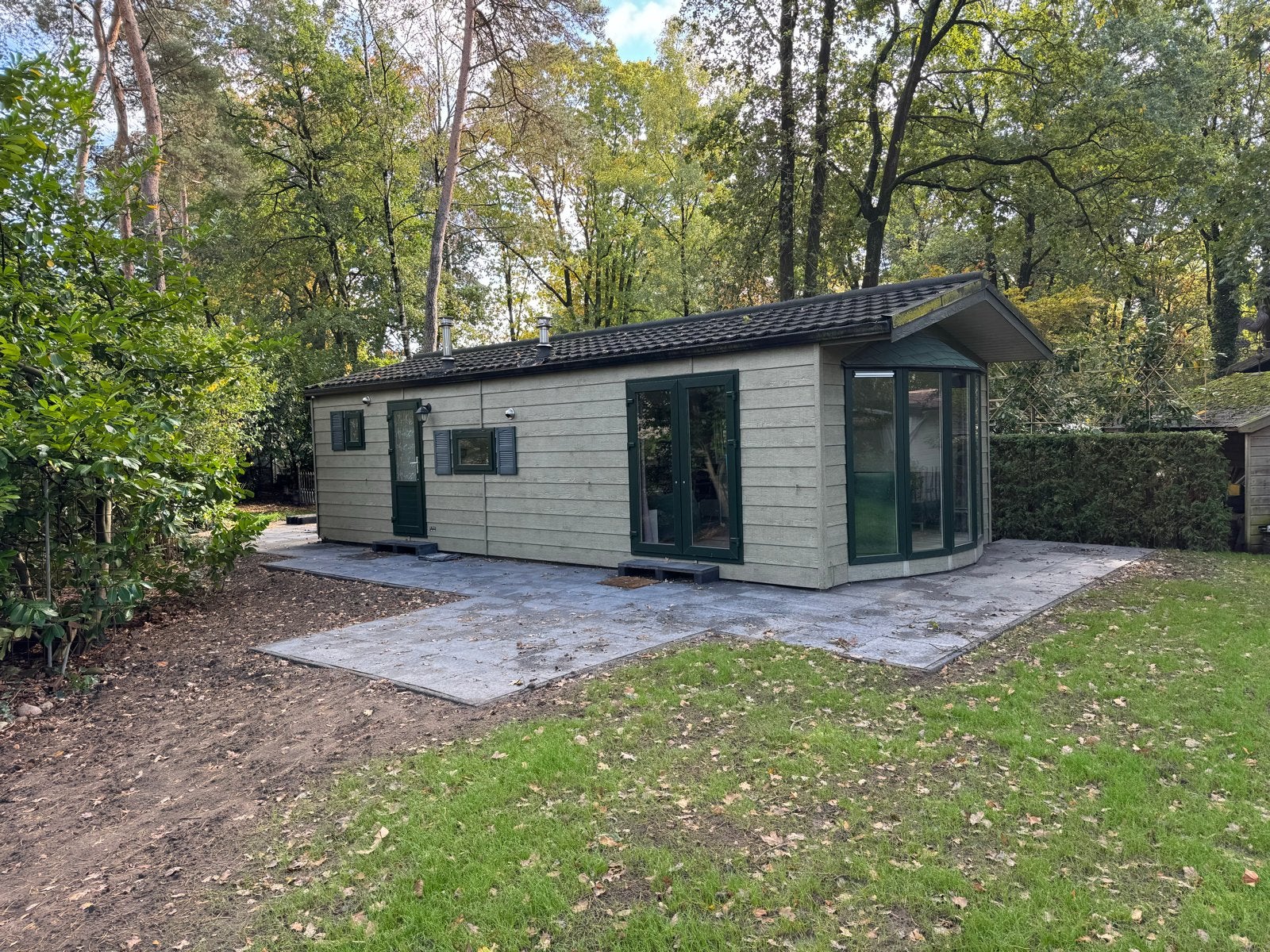 Chalet op jaarplaats met tuin op het zuiden, Markelo