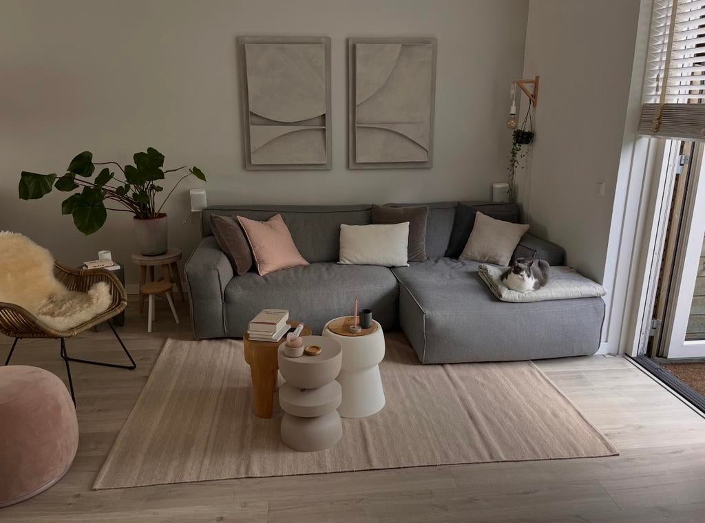 Fest Clay bank - Hoekbank met longchair, Huis en Inrichting, Ophalen of Verzenden, Gebruikt, Stof