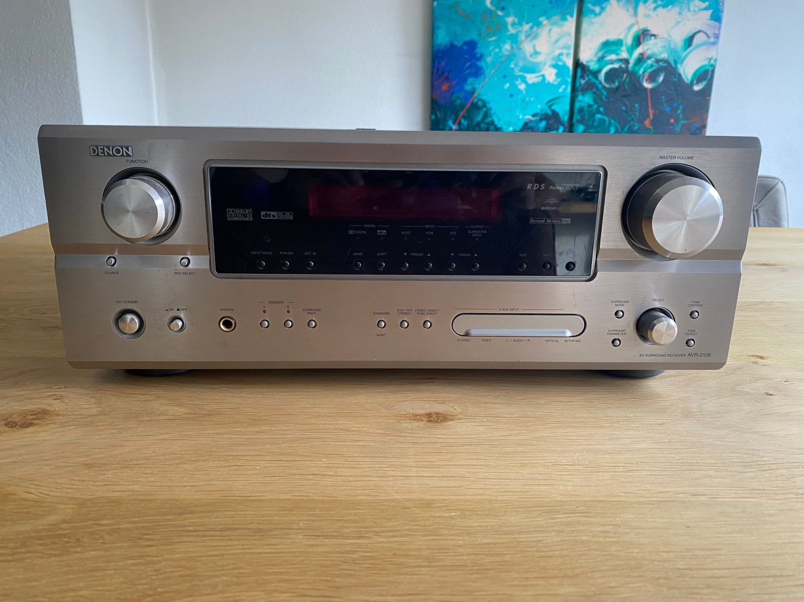 Denon versterker, surround receiver, AVR-2106, Ophalen, Zo goed als nieuw, 120 watt of meer, Denon