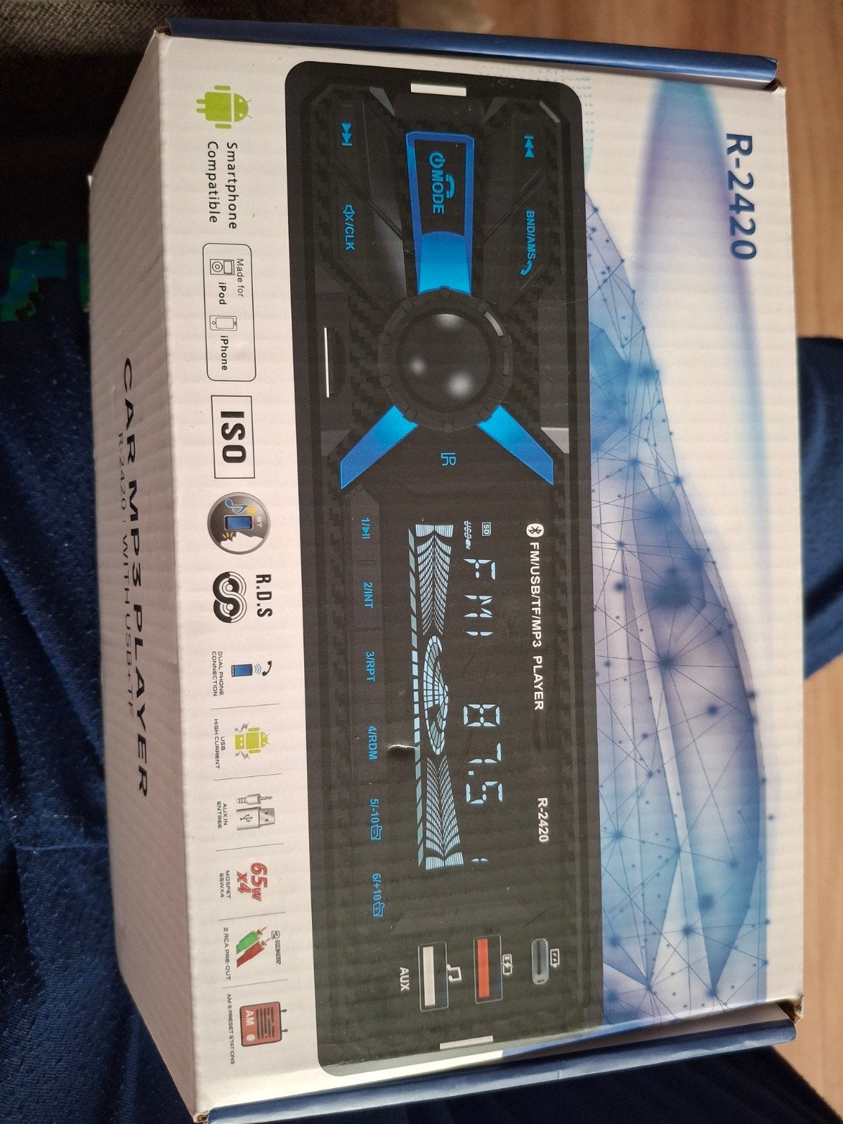 Nieuwe R-2420 Auto MP3 Speler met Bluetooth en USB, Ophalen, Nieuw