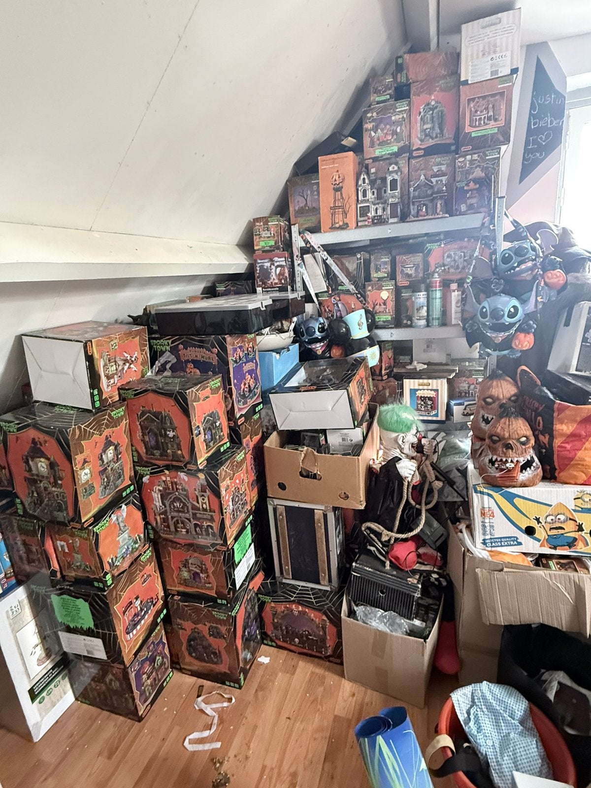 te koop zeer grote verzameling spookytown van lemax, Diversen, Ophalen, Zo goed als nieuw