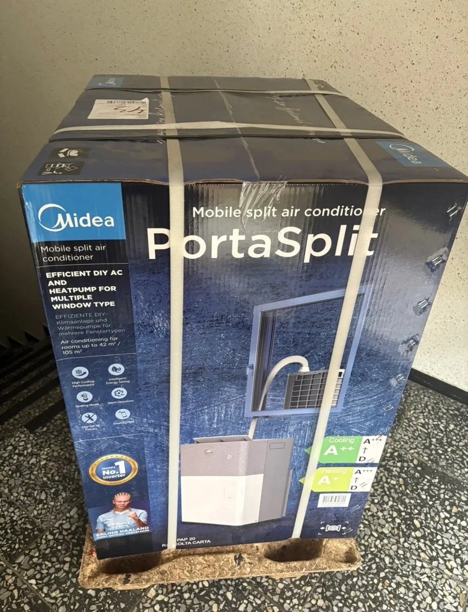 Midea PortaSplit Mobiele airco | 3,5KW |, Ophalen, Nieuw, 3 snelheden of meer, Energieklasse A of zuiniger