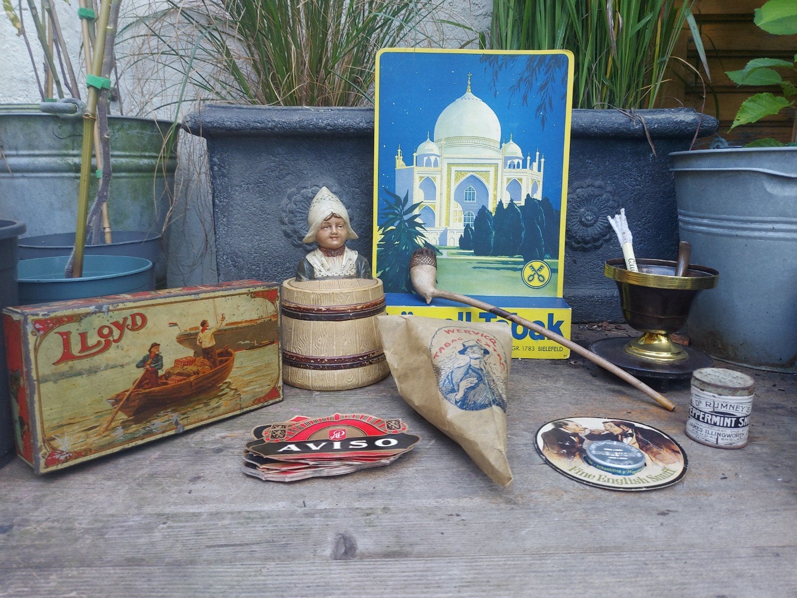11 x oud roken rokerij gerookt reclame items, Ophalen of Verzenden