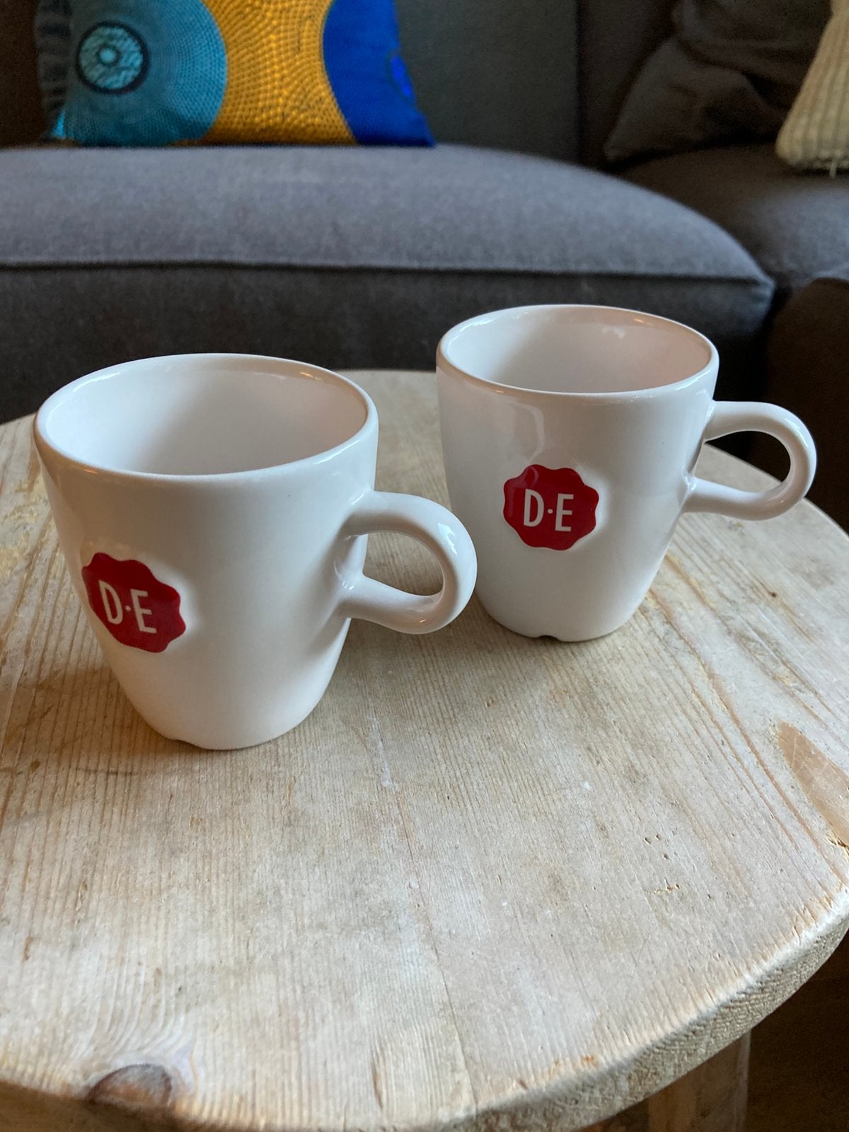 DE espresso mokjes royal raja, Ophalen of Verzenden, Zo goed als nieuw, Overige stijlen, Kop(pen) en/of Schotel(s)