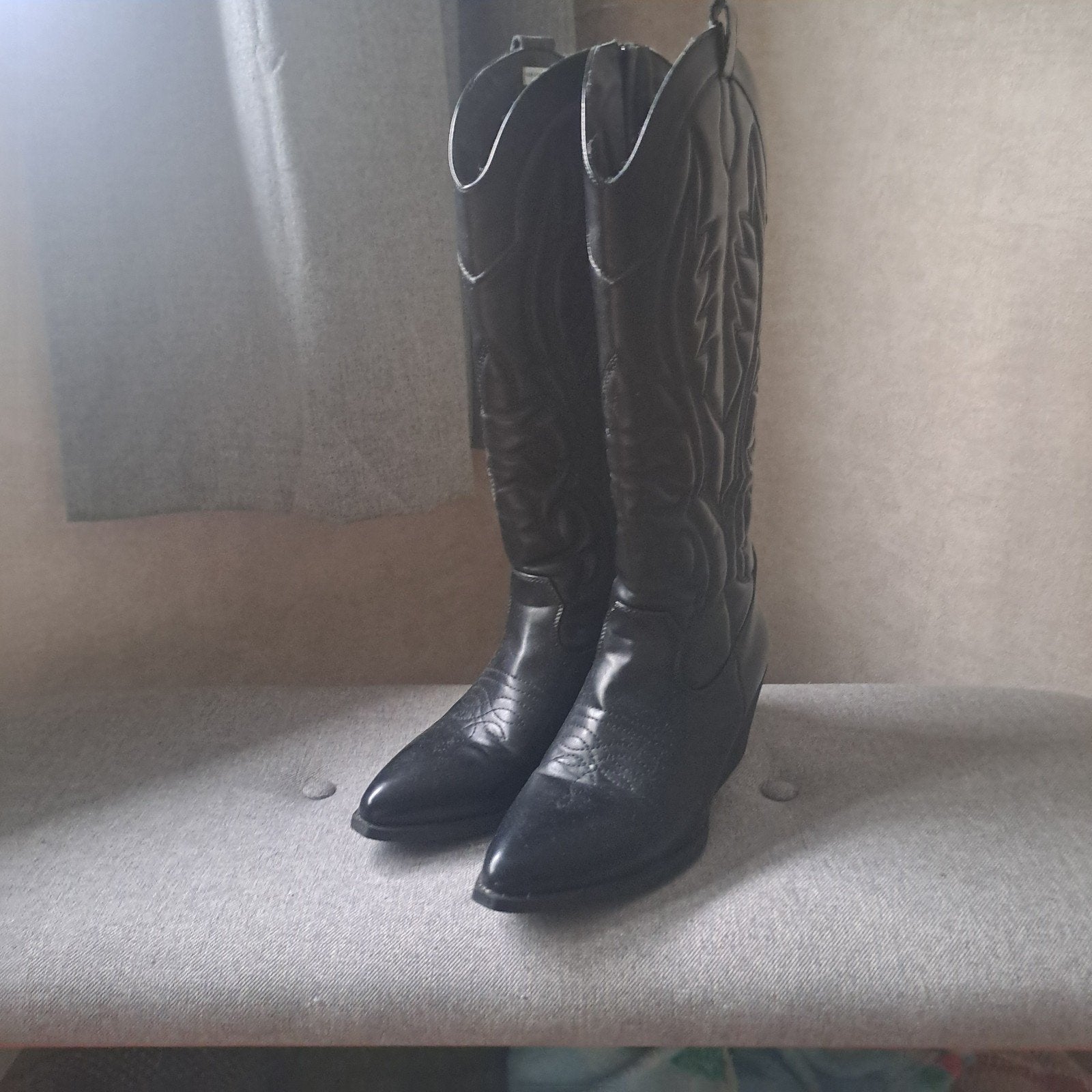 cowboy laarzen, Hoge laarzen, Zwart, Ophalen of Verzenden, Graceland