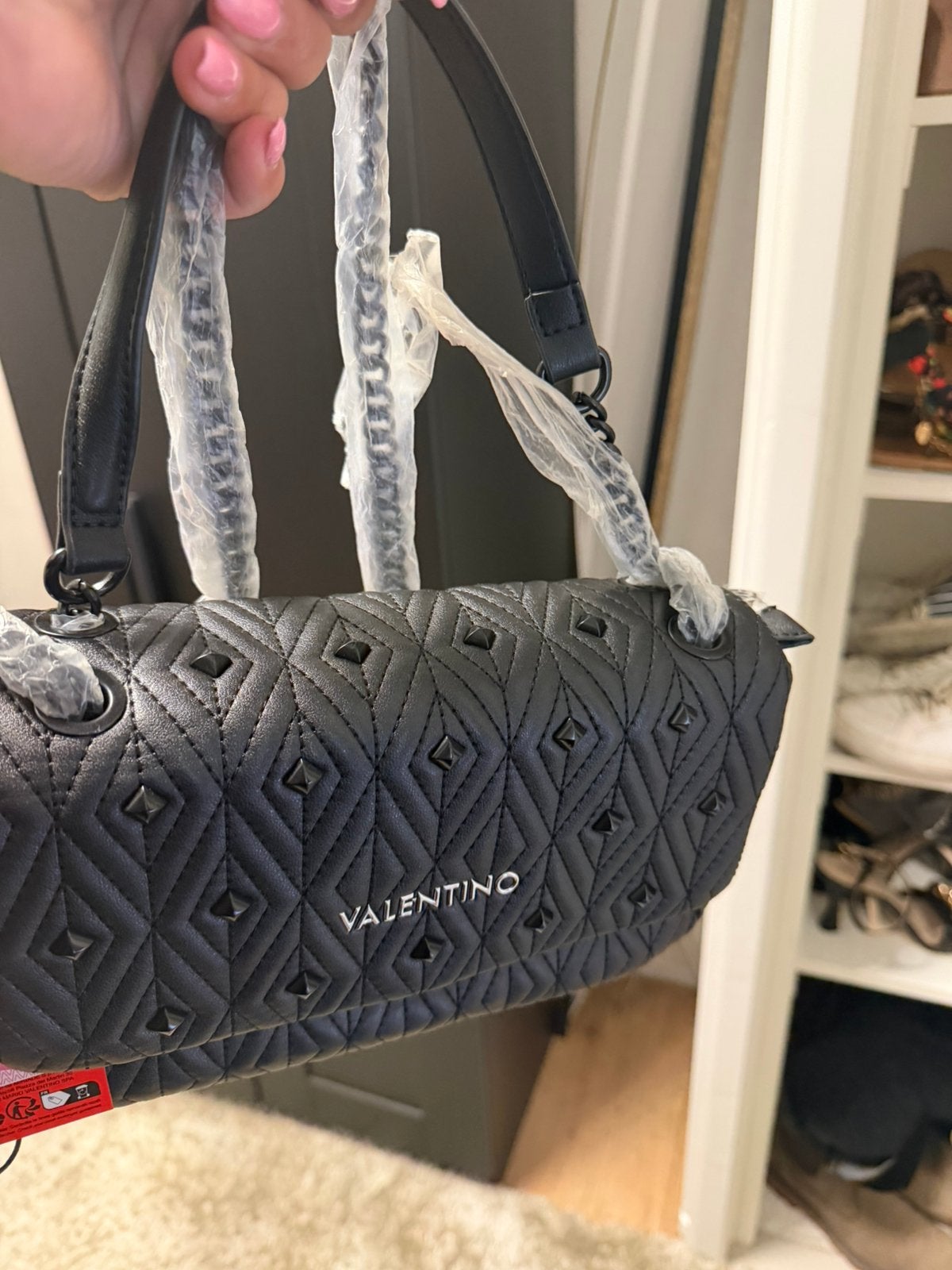 Valentino, Ophalen of Verzenden, Zo goed als nieuw, Zwart, Schoudertasje