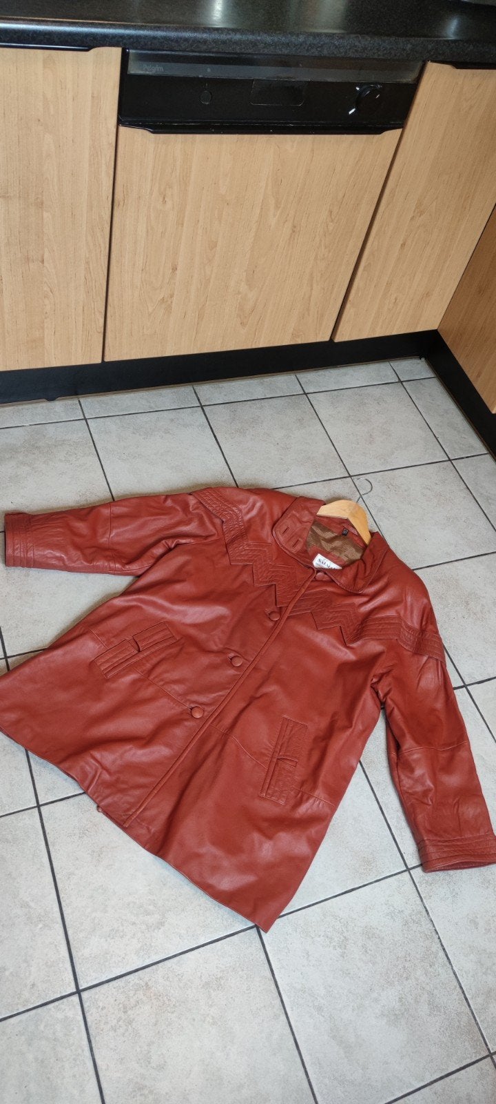 SALMAN Genuine Leather nieuwe staat mooie jas maat 44, Ophalen of Verzenden, Zo goed als nieuw, Maat 42/44 (L), Zwart