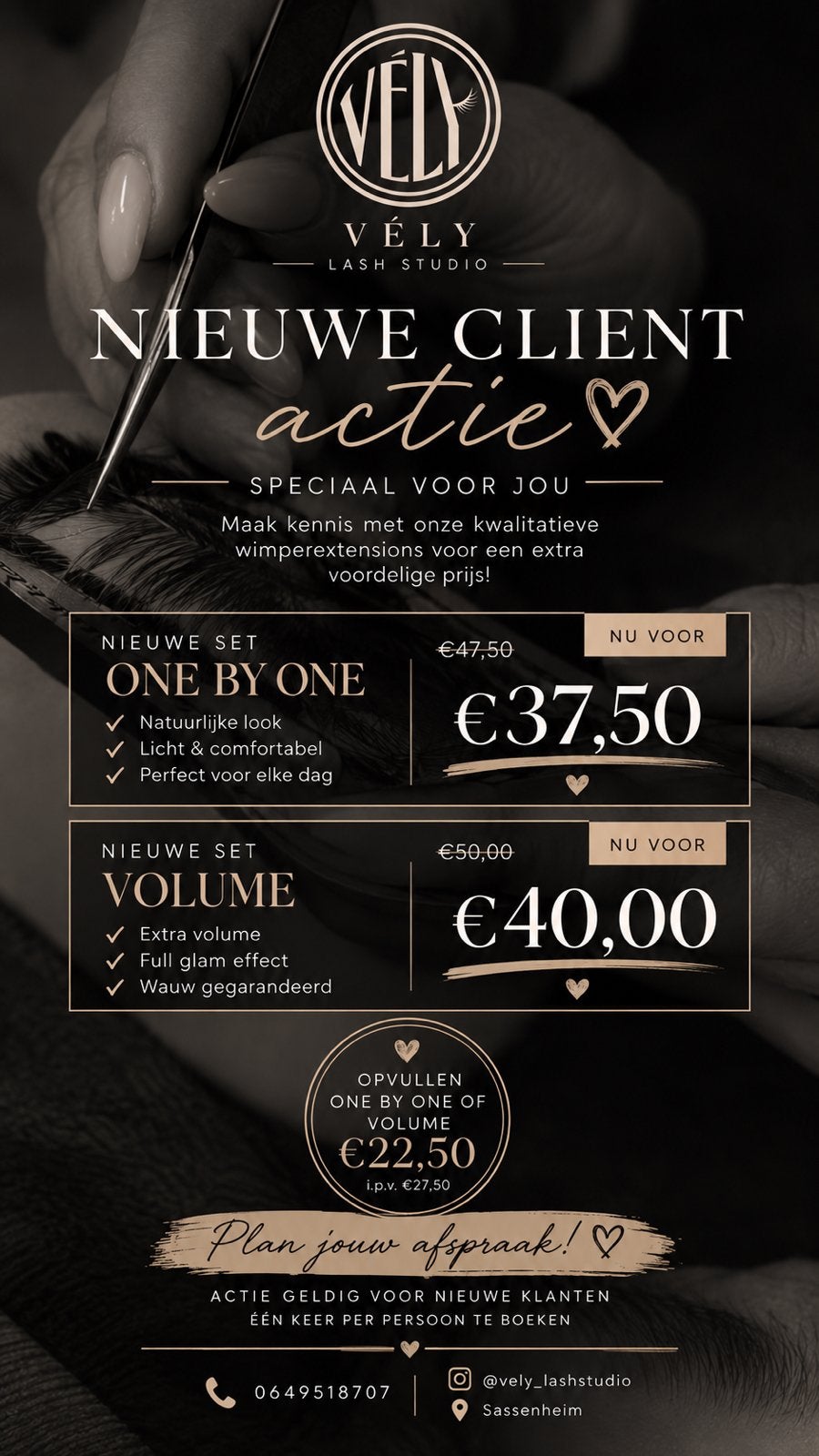 Vély Lash Studio - Lashstylist, Ophalen, Nieuw, Ogen, Verzorging
