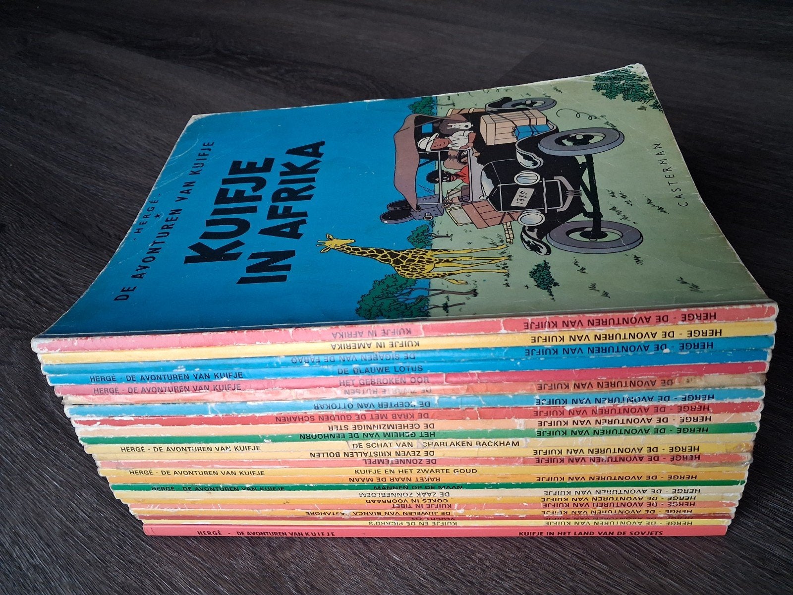 Kuifje Dl 0 t/m 22  - Complete serie, Boeken, Complete serie of reeks, Ophalen of Verzenden, Gelezen, Hergé ,Casterman