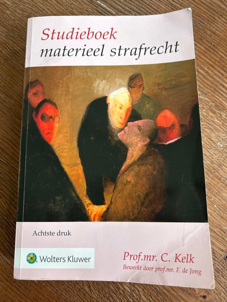 Studieboek materieel strafrecht - Achtste druk, Boeken, Studieboeken en Cursussen, Ophalen of Verzenden, Gamma, Gelezen, WO