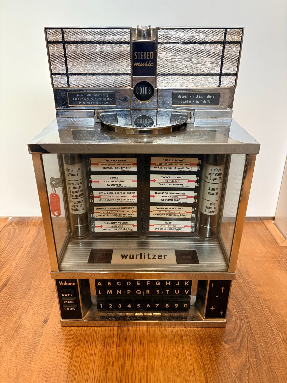 Wurlitzer 5220 "wallbox, Gebruikt, Wurlitzer, 1960 tot 1970, Ophalen