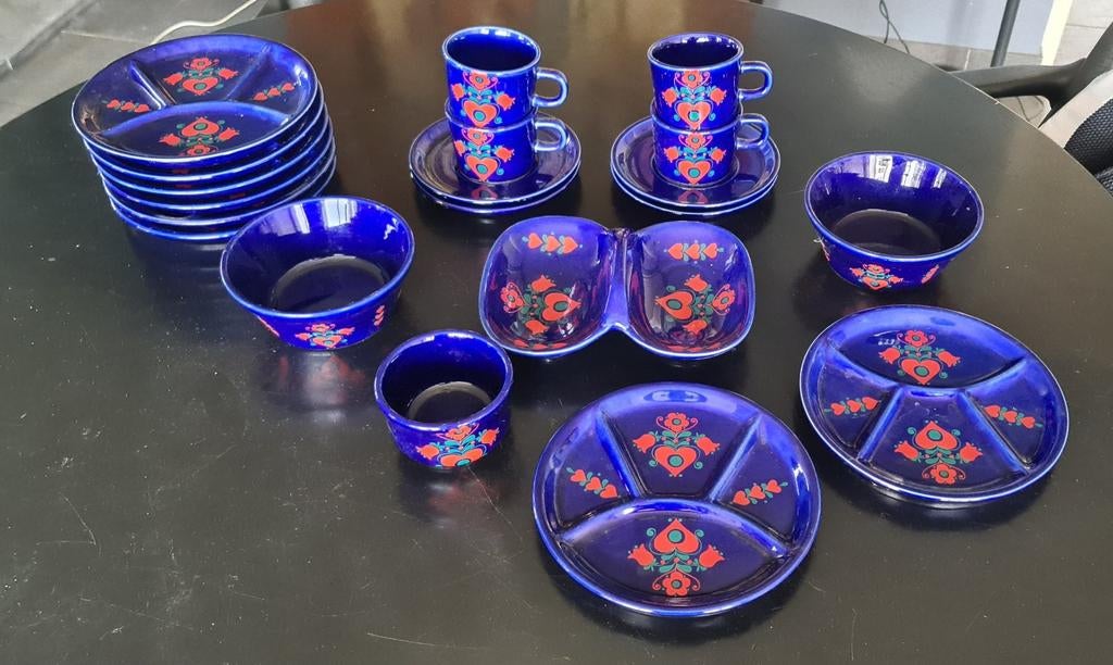 Vintage SMF Schramberg Tivoli aardewerk 20 delig., Ophalen, Huis en Inrichting