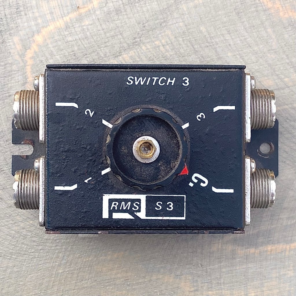 Antenna switch - RMS-S3 3 way (coax schakelaar), Ophalen of Verzenden, Gebruikt, Toebehoren