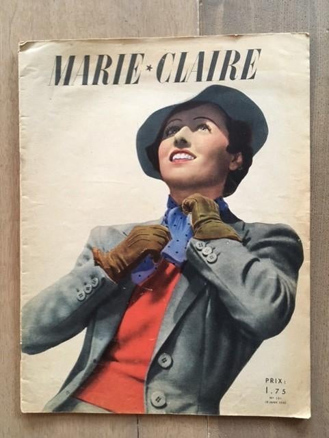 Marie-Clair ( Frans ) tijdschrift van 19 jan 1940 , 85 jaar, Ophalen of Verzenden, Gelezen, Damesbladen