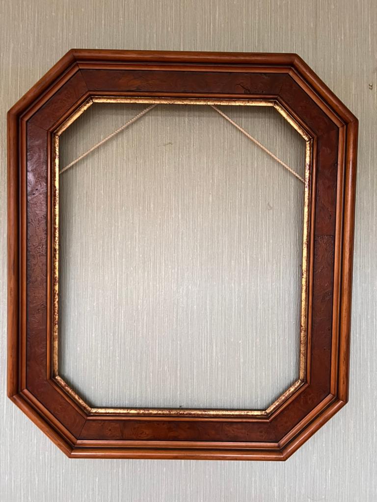VINTAGE FOTOLIJST - 63 X 54, Ophalen of Verzenden, Zo goed als nieuw, Hout