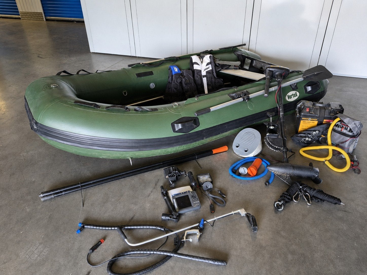 Vortex Deluxe Rubberboot groot 310cm Complete set /Vaarklaar, Watersport en Boten, Ophalen, Gebruikt, Complete set