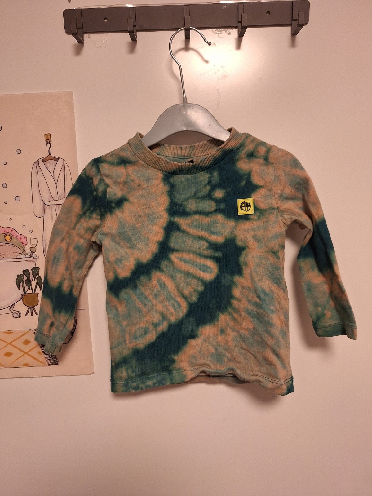 indeknoop - longsleeve baby tie dye maat 80, Verzenden, Gebruikt, Jongetje, Shirtje of Longsleeve