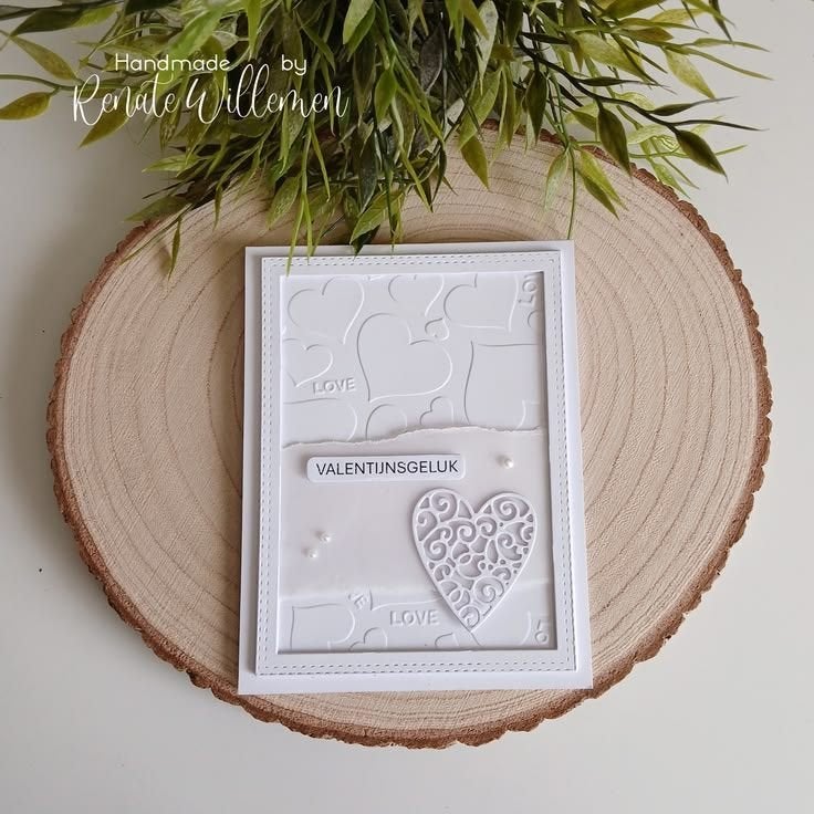Handgemaakte Valentijnskaart, Hobby en Vrije tijd, Kaarten | Zelfgemaakt, Verzenden, Nieuw, Overige thema's