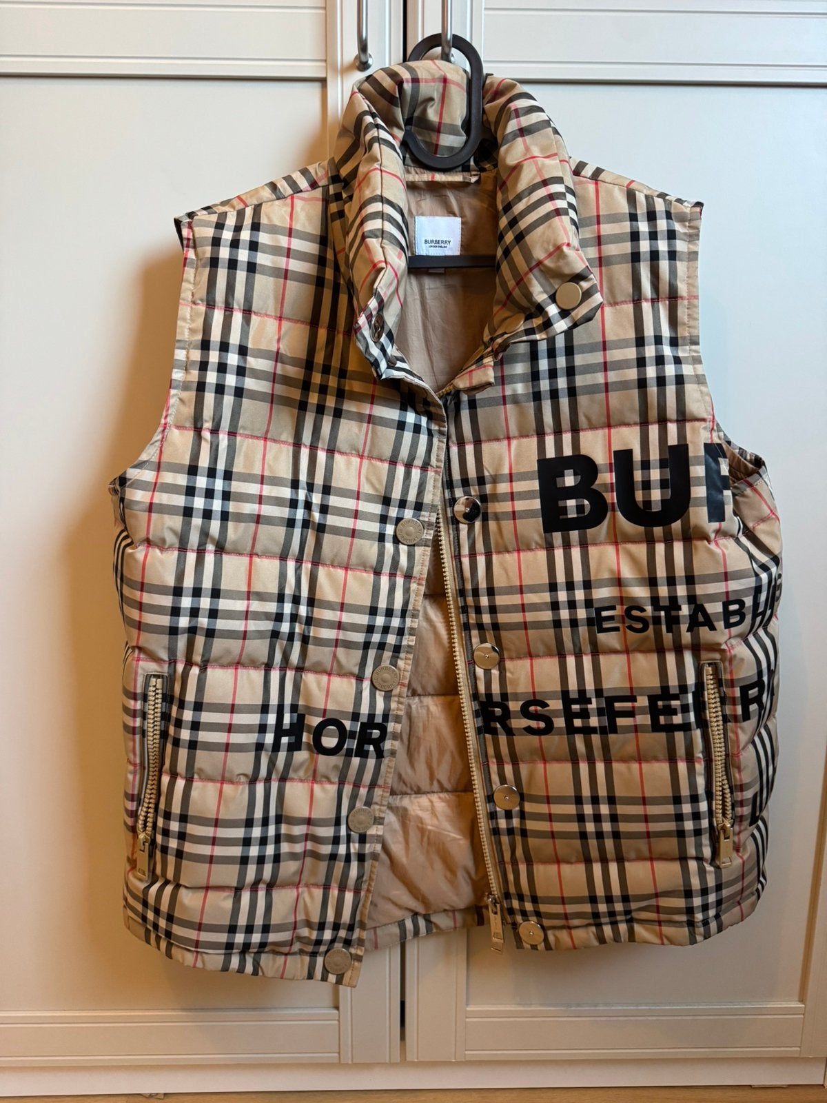 Burberry Bodywarmer, Ophalen of Verzenden, Zo goed als nieuw, Maat 42/44 (L), Beige