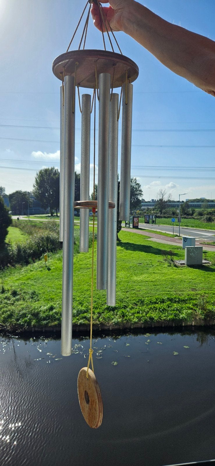 Robuuste buiten windchime., Ophalen, Gebruikt