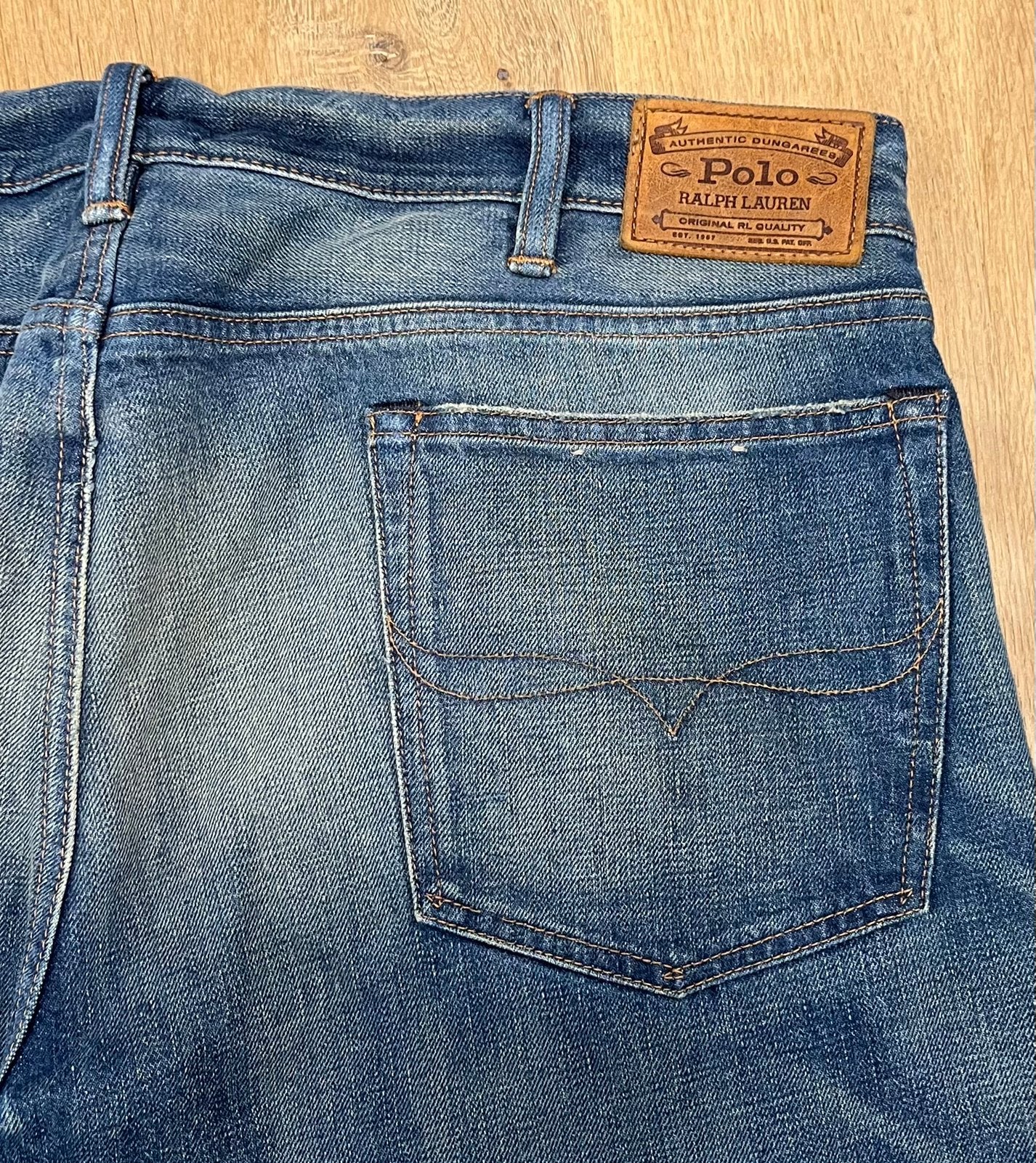 Polo Ralph Lauren Sullivan slim jeans blauw - Maat W38 L32, Ophalen of Verzenden, Zo goed als nieuw, Blauw, W36 - W38 (confectie 52/54)