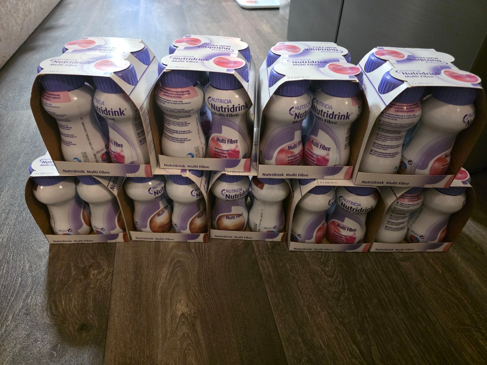 36x Nutricia Nutridrink Multi Fibre – Aardbei & Chocolade, Ophalen of Verzenden