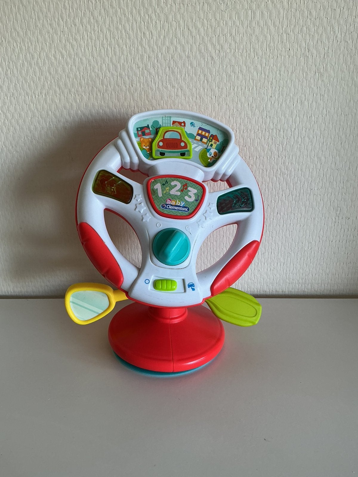 Clementoni Baby Stuurtje met Zuignap - Interactief Speelgoed, Ophalen, Zo goed als nieuw