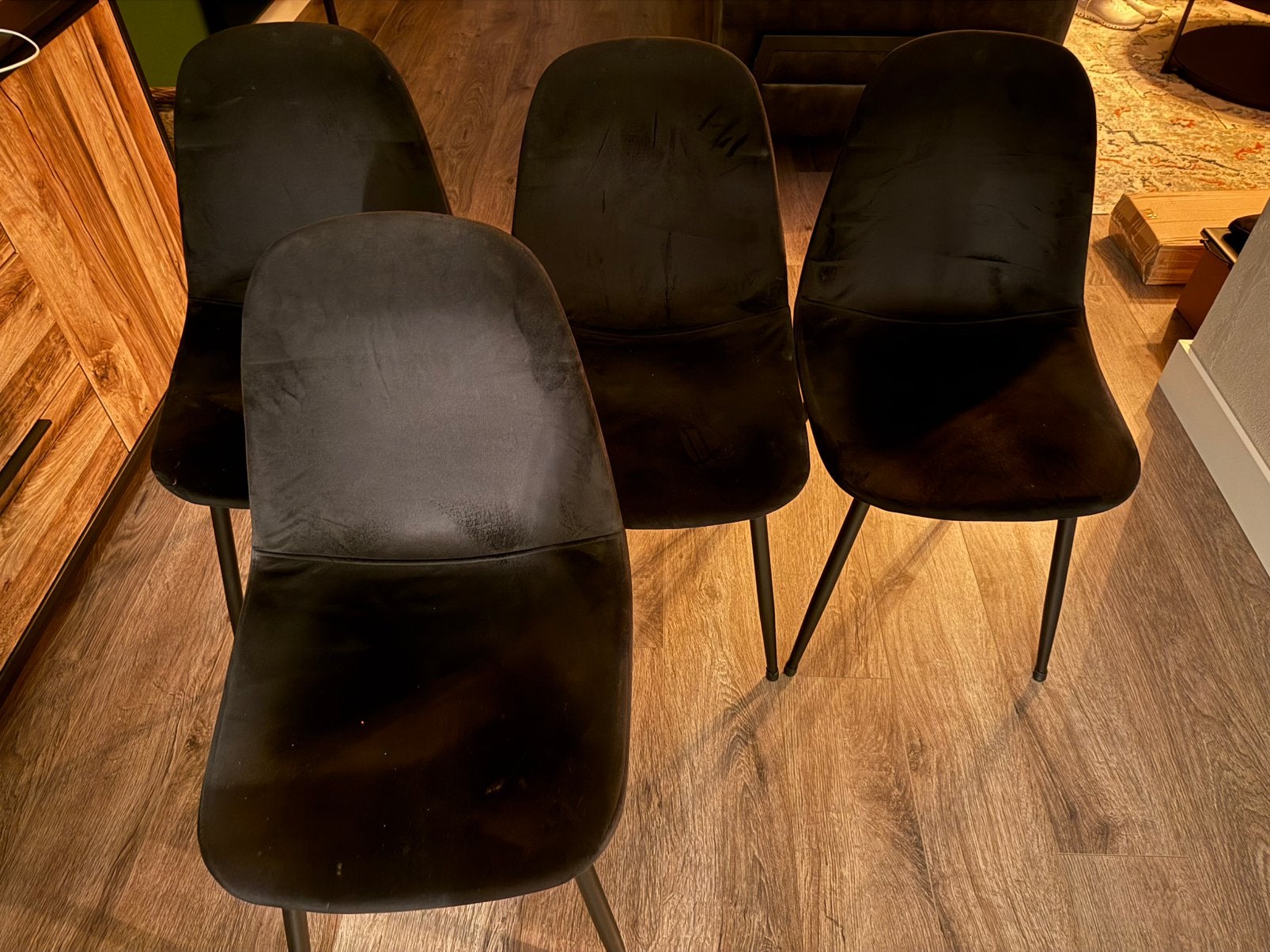 Eetkamerstoelen, Ophalen, Zo goed als nieuw, Zwart