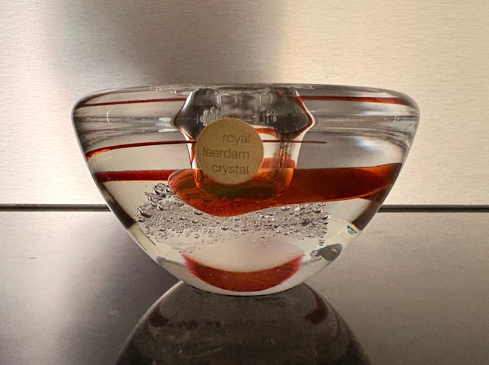 Siem van der Marel Royal Leerdam object, Antiek en Kunst, Ophalen of Verzenden, Glas