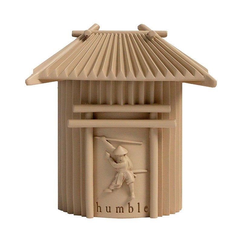 Decoratieve Japanse tempel met samoerai-reliëf, Meerkleurig, Nieuw, Kunststof, Ophalen of Verzenden