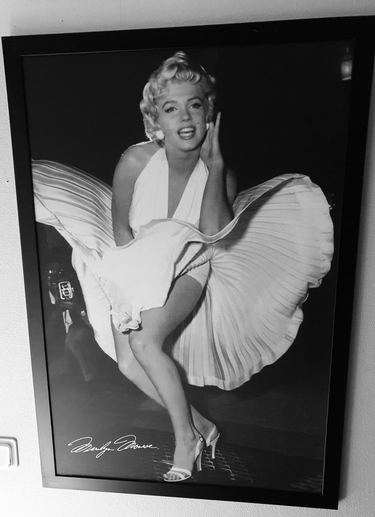 Ingelijste foto Marilyn Monroe - De iconische jurk, Ophalen, Gebruikt, Foto of Poster, 75 cm of meer