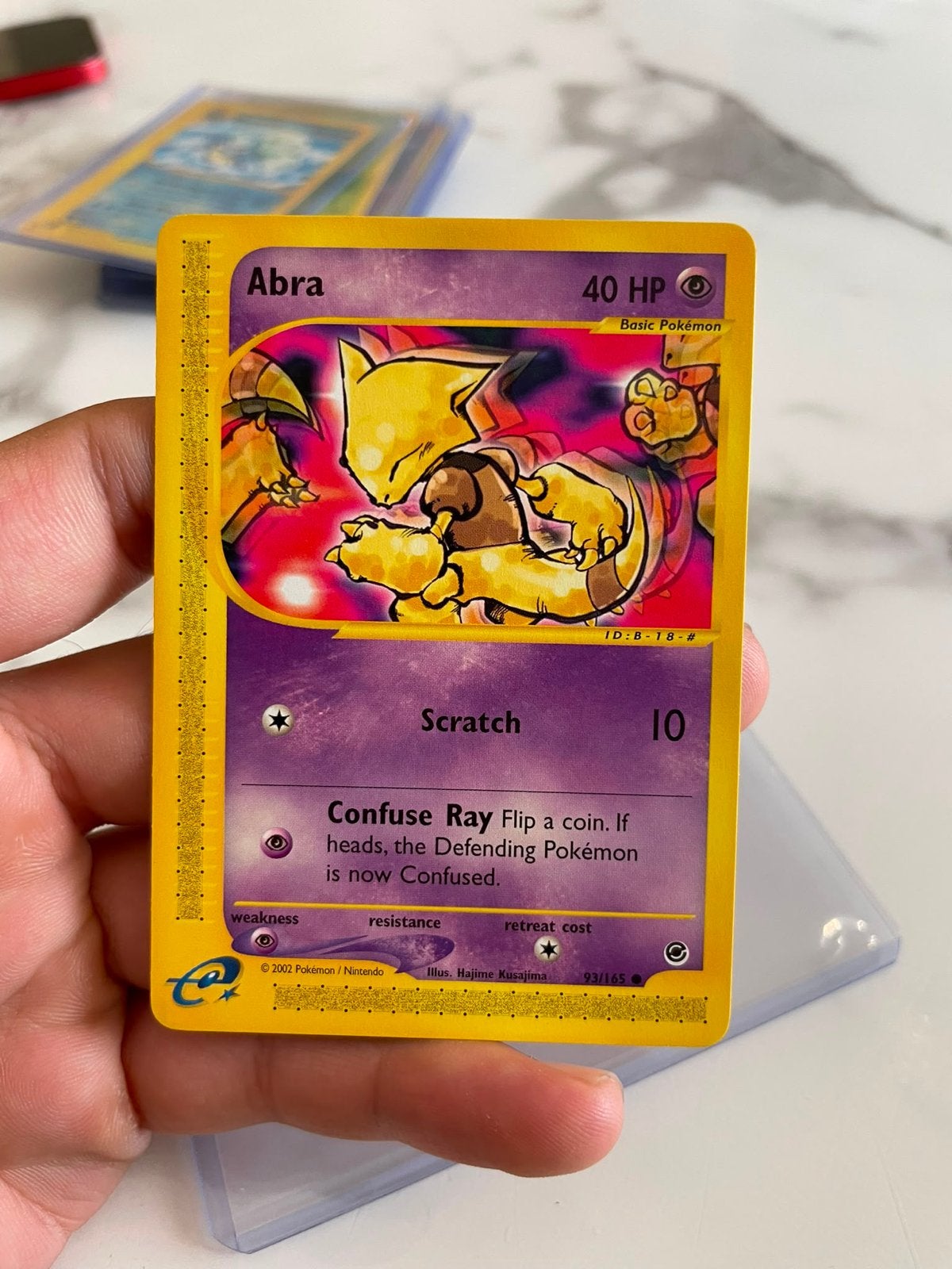 Abra 93/165 Pokémon Kaart - Expedition, Ophalen of Verzenden, Zo goed als nieuw, Losse kaart