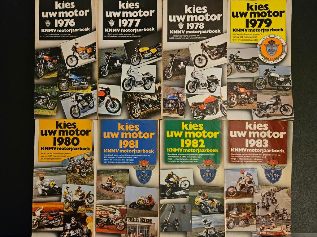 8x KNMV Kies uw motor 1976 - 1983, Boeken, Motoren, Ophalen of Verzenden, Gelezen