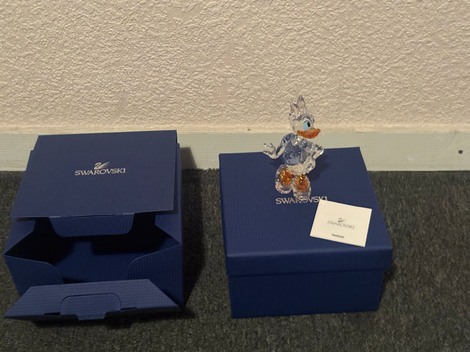 Swarovski Donald Duck en Katrien Duck Beeldjes, Ophalen, Zo goed als nieuw, Figuurtje