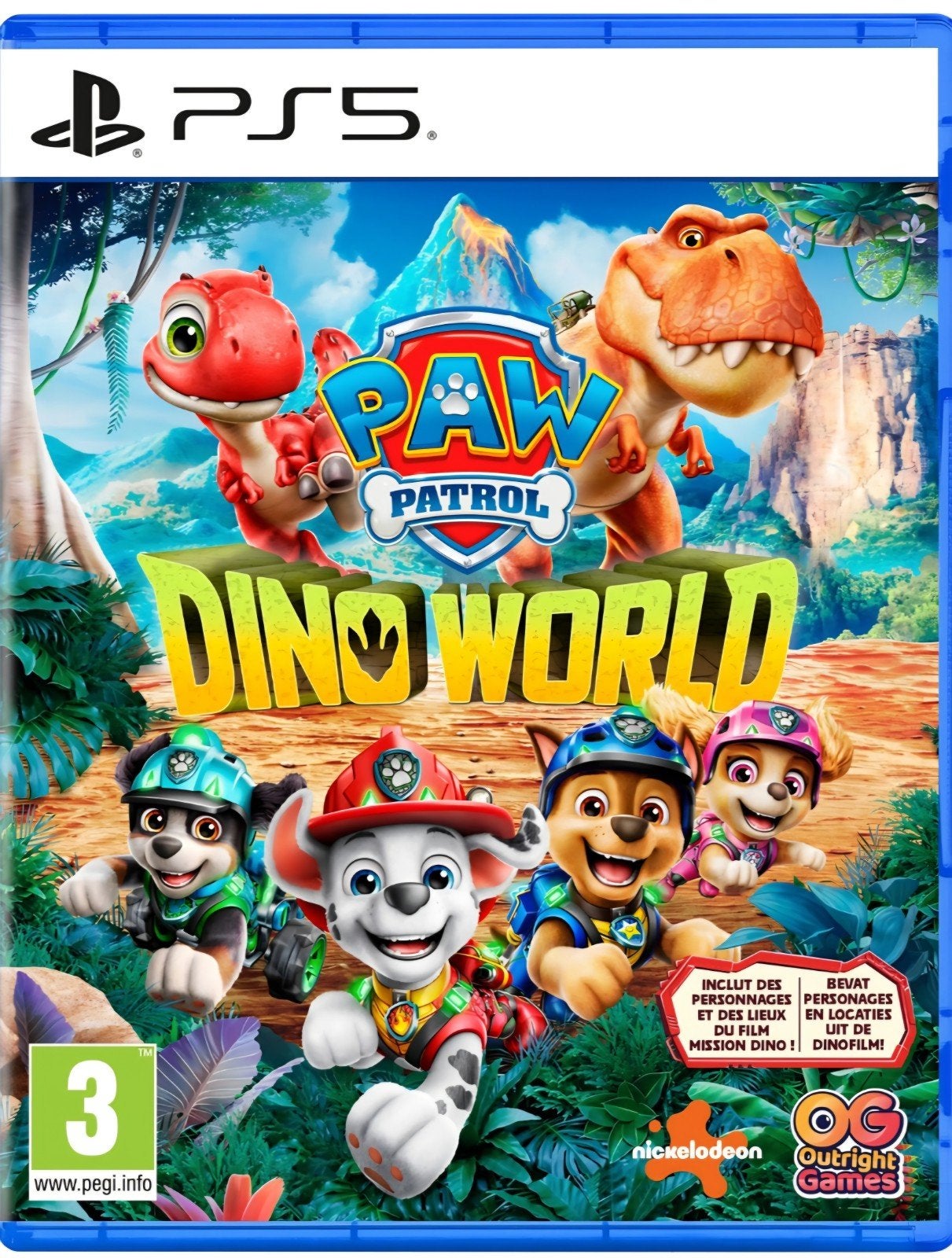 PAW Patrol Dino World PS5 - Avontuur met je favoriete pups!, 2 spelers, Ophalen, Nieuw, Vanaf 3 jaar