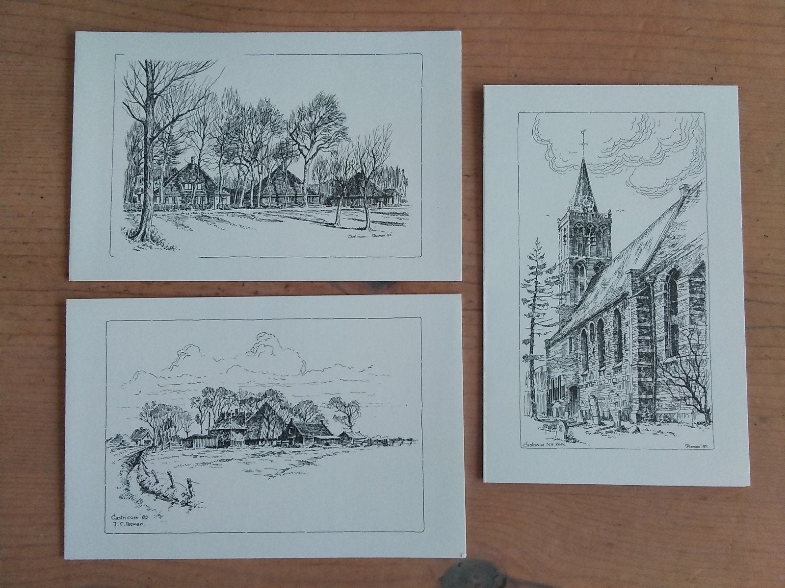 Ansichtkaarten Castricum J.C. Pasman 1982, Verzenden, 1980 tot heden, Noord-Holland