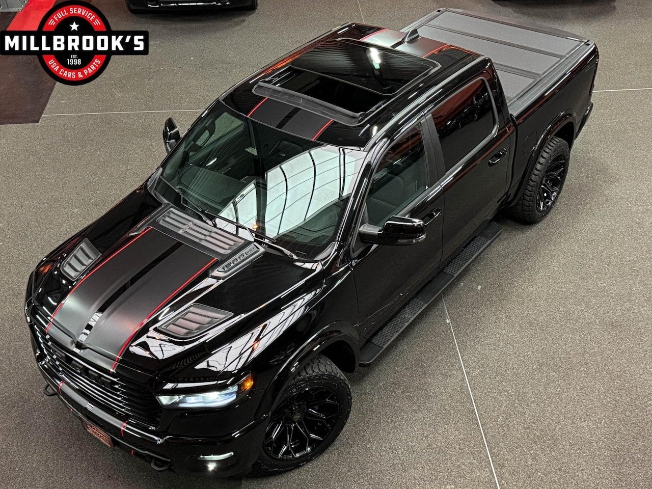 Dodge Ram 1500 Sport Hurricane ALL- IN, Widebody, Black Edit, Auto's, Automaat, 4 stoelen, Zwart, Leder