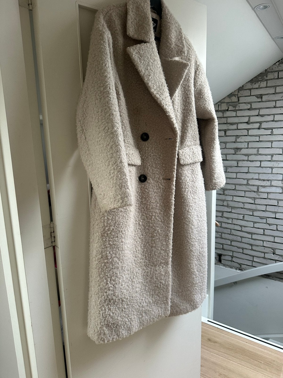 Only teddy jas maat S, Ophalen of Verzenden, Zo goed als nieuw, Maat 36 (S), Beige