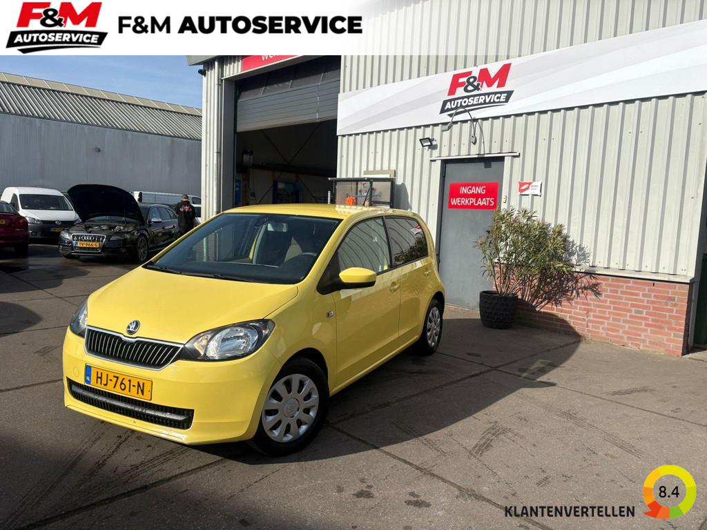 Skoda Citigo 1.0 Greentech Ambition Airco, cruise, stoelverw, Auto's, Skoda, Voorwielaandrijving, Stof, Gebruikt, Euro 6