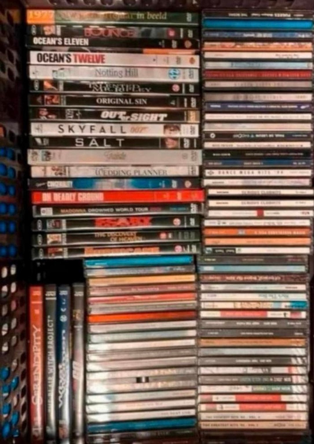 Krat vol met cd’s en dvd’s (exclusief klapkrat), Alle leeftijden, Ophalen of Verzenden, Zo goed als nieuw