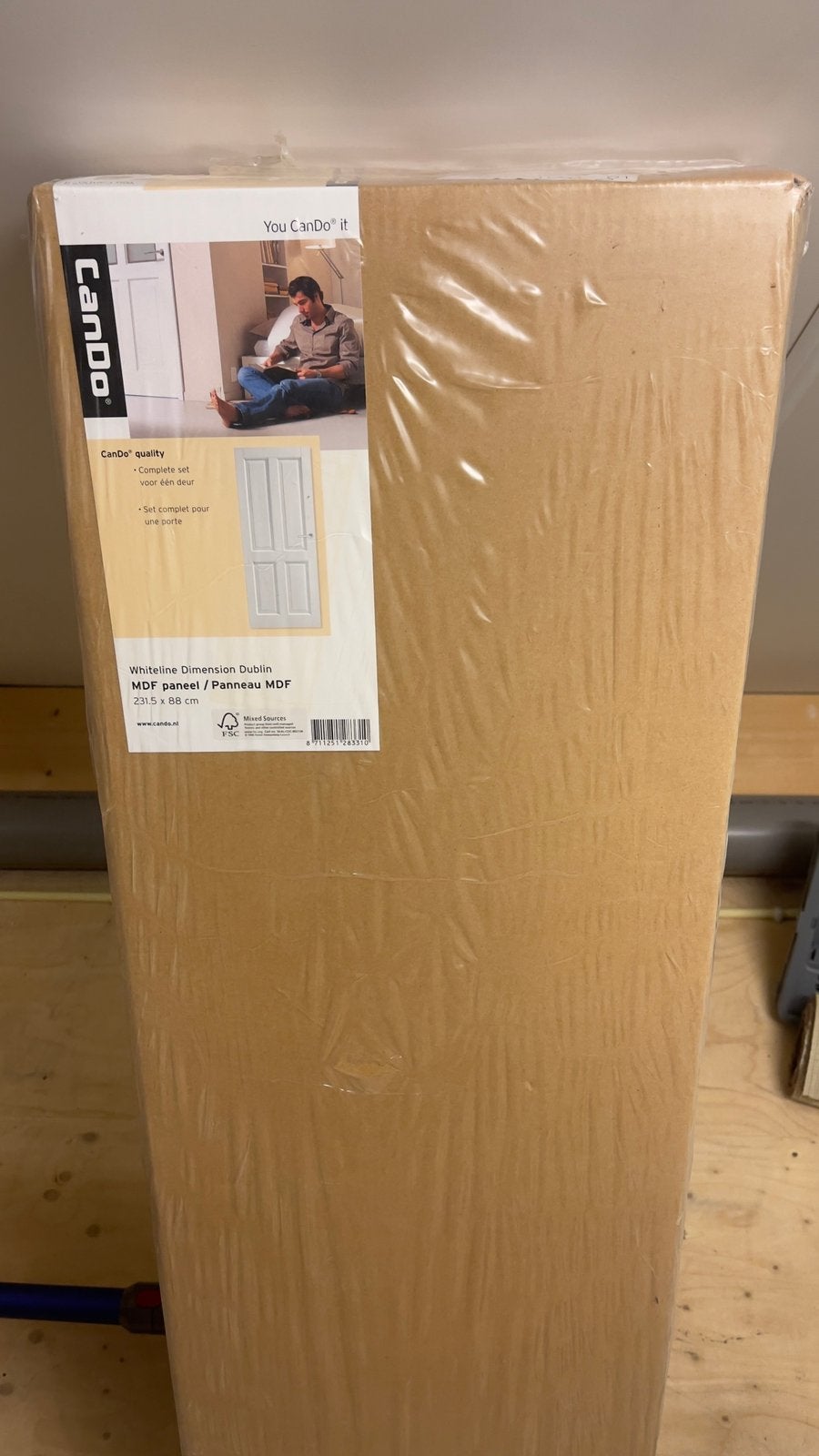 CanDo Paneel White Line Dimension Dublin, Doe-het-zelf en Verbouw, Deuren en Horren, 80 tot 100 cm, 215 cm of meer, Binnendeur