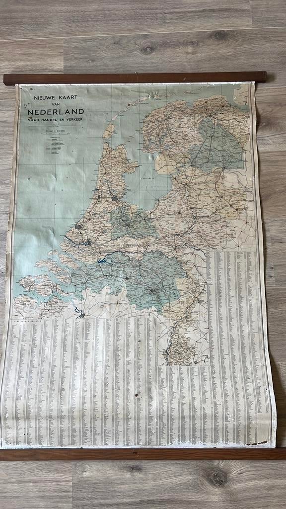 Oude landkaart Nederland, Ophalen, Aardrijkskunde