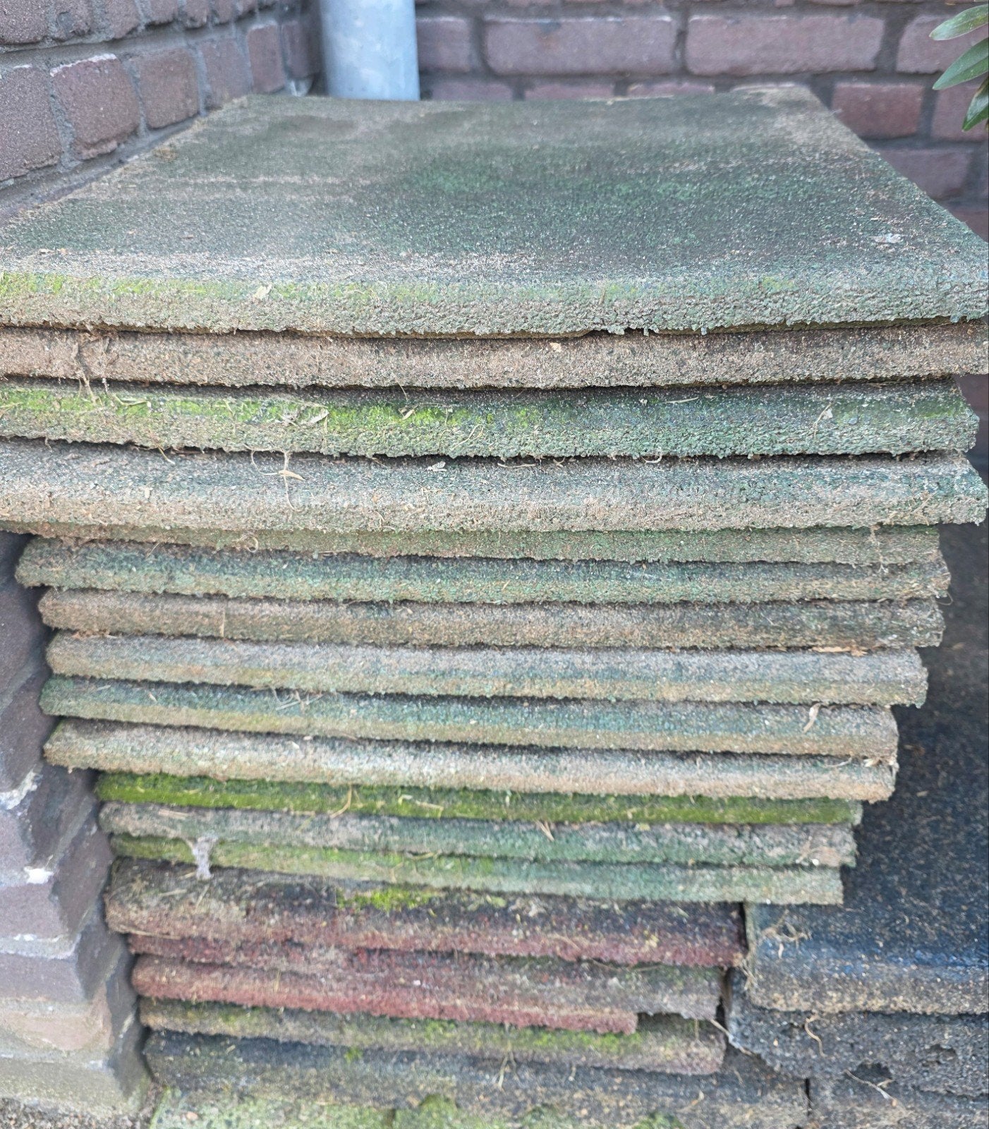 Rubberen tegels, Ophalen, Rubber, Overige typen
